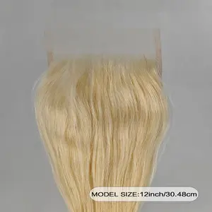 Human Hair 5X5 HD LACE CLOSURE 12” 613 Closure Human Hair Straight 5x5 HD Lace Closure Blonde Closure 12A Free Part Closure Natural Hairline with Baby Hair 100% Russian Blonde Virgin Remy Human Hair 150% Density 12 Inch