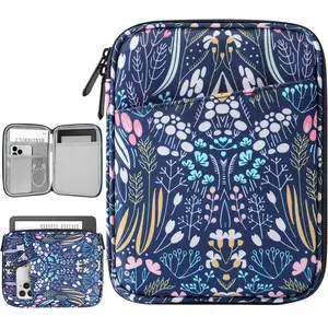 6-7 Inch Sleeve Carrying Case for 7" Kindle Colorsoft Signature Edition and All- Kindle Paperwhite, Protective Sleeve Cover Pouch Bag for 6" Kindle/Kindle Oasis/E-Reader, Night Blue