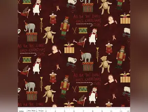 Naughty or Nice | Toys Cranberry by Teresa Kogut for Riley Blake | C16261-CRANBERRY