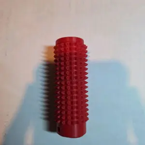 Spiky Fidget Hand Roller Spinner - Red Color, Ideal for Stress Relief and Hand Massage