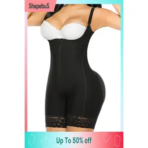 Fajas Colombianas Moldeadoras Shapewear Tummy Control Body Shaper Postpartum Butt Lift Compression Garment Black Womenswear Corset Sexy High Waist Shaping Basic Minimalist