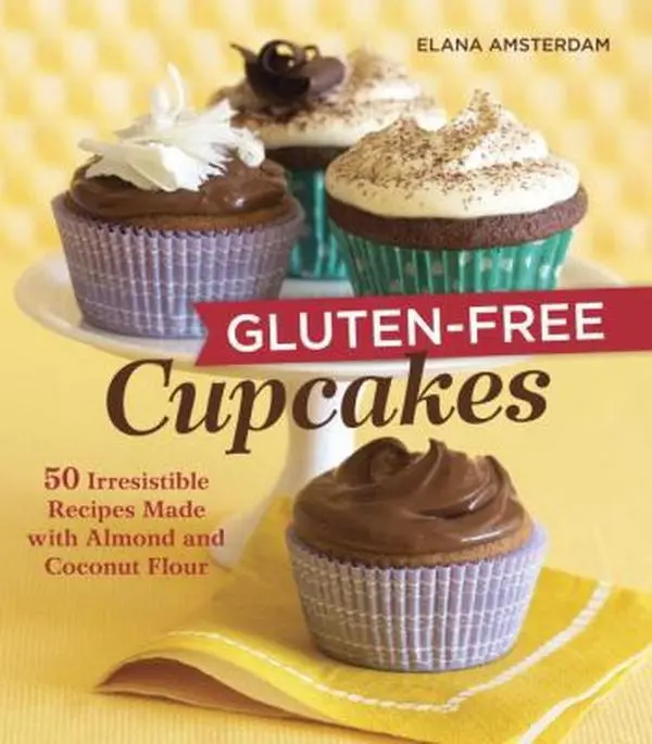 Used Gluten-Free Cupcakes Baking Book - 50 Irresistible Cupcake Cooking Recipes with Almond & Coconut Flour, No Refined Sugar, Softcover by Elana Amsterdam, Celestial Arts, 0.94 lbs (English), Amsterdam, Elana, Made With Almond And Coconut Flour