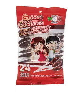 MDM Tamarind Candy Spoons Cucharas 24 Pieces 8.47 oz Bag Dulce Sabor Tamarindo Snack Treats from Mexico