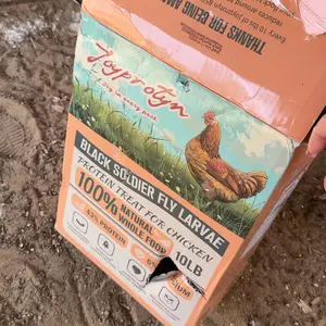 Joyprotyn Non-GMO Plant-Fed Black Soldier Fly Larvae Insect Feed, Nutritious High-Protein Option for Poultry, Goose & Duck, 85X More Calcium Than Mealworms for Stronger Eggshells & Healthy Growth