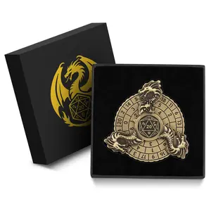 7-In-1 Dragon Dice Set, Dnd Starter Kit, Metal Dice Set with Dragon Design, Role Playing Game Accessories, Tabletop Games Supplies