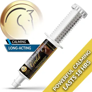 Perfect Prep EQ Gold Horse Calming Feed Paste for Extended Calming, Easy-to-Handle
