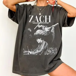 Vintage Zach T-Shirt, Retro Country Music Graphic Tee, Western Concert Tour Shirt, Classic Cowboy Style Top, Gift For Music Fans