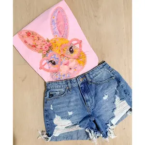 Bunny Glasses Graphic Top