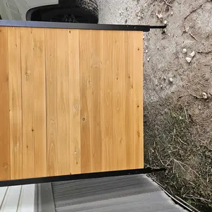 VEVOR Wood Privacy Fence, Summervibes,Summervibes, 38" W x 42" L, 2 Panel Solid Air Conditioner Fence Screen, Pool Equipment Enclosure with Metal Stakes, Easy DIY Installation, Outdoor Trash Can Hider for Garden Decoration