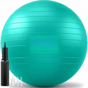 Exercise Ball - Multiple Sizes Gym Grade Balance Ball for Fitness, Yoga, Workout, Pregnancy & Physical Therapy