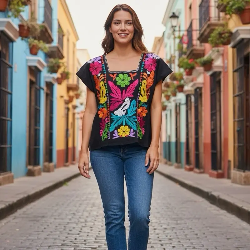 Blusa bordados de Oaxaca