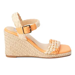BEACH by Matisse Womens Getty Ankle Strap Espadrille  Casual Sandals Casual High Heel 3" & Up - Beige, Orange