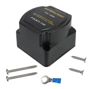 140A 12V Smart Battery Isolator Voltage Sensitive Splitter Power Switch Charge Relay VSR for Boat Marine Camper Car Vehicle Accessories