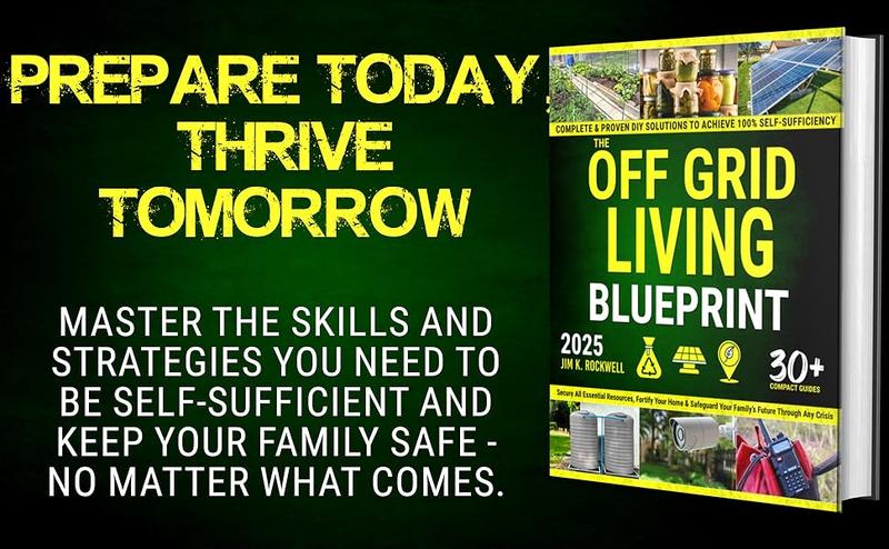 The Off-Grid Living Blueprint: Complete & Proven DIY Solutions to Achieve 100% Self-Sufficiency. Secure All Essential Resources, Fortify Your Home & Safeguard Your Family’s Future Through Any Crisis (Paperback)