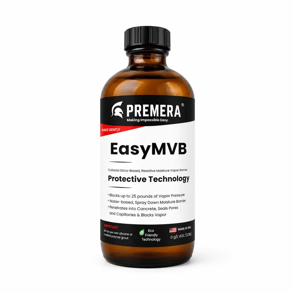 Premera EasyMVB Moisture Vapor Barrier Primer – Concrete, Brick, Clay Tile & Impervious Surface Sealer