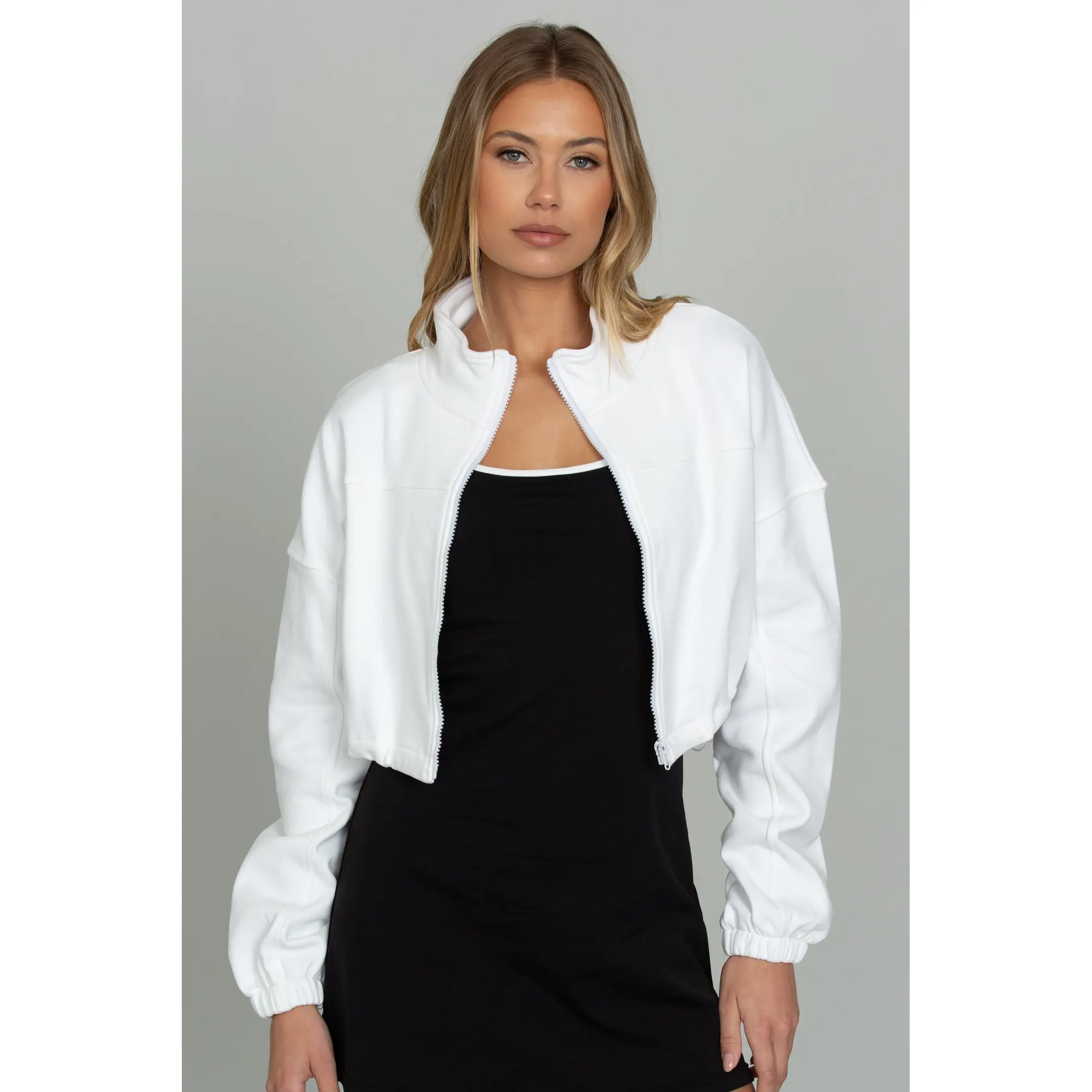 White zip up tops - TikTok Shop