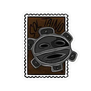 Puerto Rico, Sol Taíno Cut Stickers - PR, Boricua sello, US State Pride Sticker, Laptop Decal,