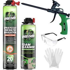 SPRAYMAN Spraycoat Thermal & Sound Insulation Spray Foam, Closed Cell | Class A Fire Rated