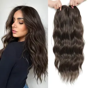 PANEWAY 20″ Wavy Synthetic Hair Topper with Bangs – Clip-In Volume for Thinning Hair | Daily Confidence Boost PANEWAY 20″ Wavy Synthetic Hair Topper with Bangs – Clip-In Volume for Thinning Hair | Daily Confidence Boost