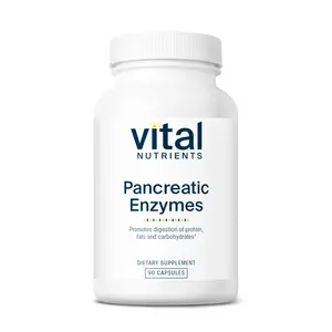 Vital Nutrients Pancreatic Enzymes 1000mg (Full Strength) | Pancreatin Digestion Supplement with Protease, Amylase & Lipase | Digestive Enzymes | Gluten, Dairy, and Soy Free
