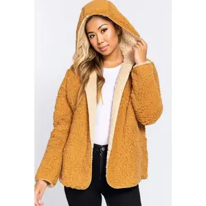 Hoodie Faux Fur Reversible Jacket