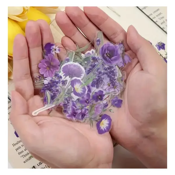 Flower Decorative Stickers Pack for Crafts