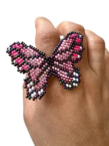 Handmade Rings sunflower , butterflies , Against  for Women, Stainless Steel Hollow Open Ring, Gold Color, Lucky Cubic Zirconia Jewelry, Rings for Women