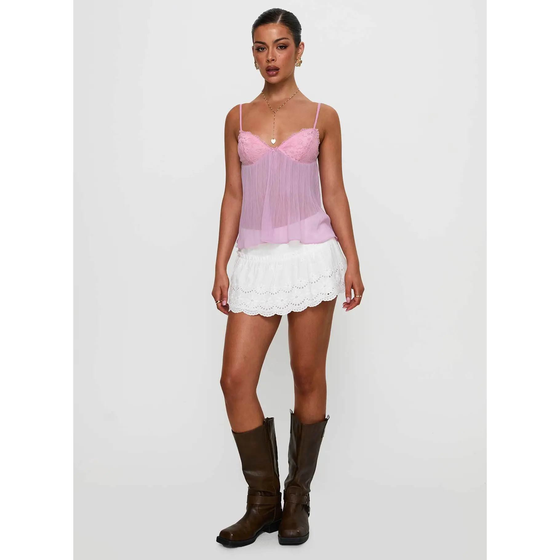 THESHISHIKUI ニットキャミ P.PINK タンクトップ KNIT CAMI / P.PINK – SHISHIKUI