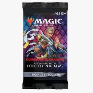 Magic The Gathering Dungeons & Dragons Adventures in the Forgotten Realms-12-Card Set Booster Pack  - Collectible Card Game - Age 13+ - Official Trading Card Game