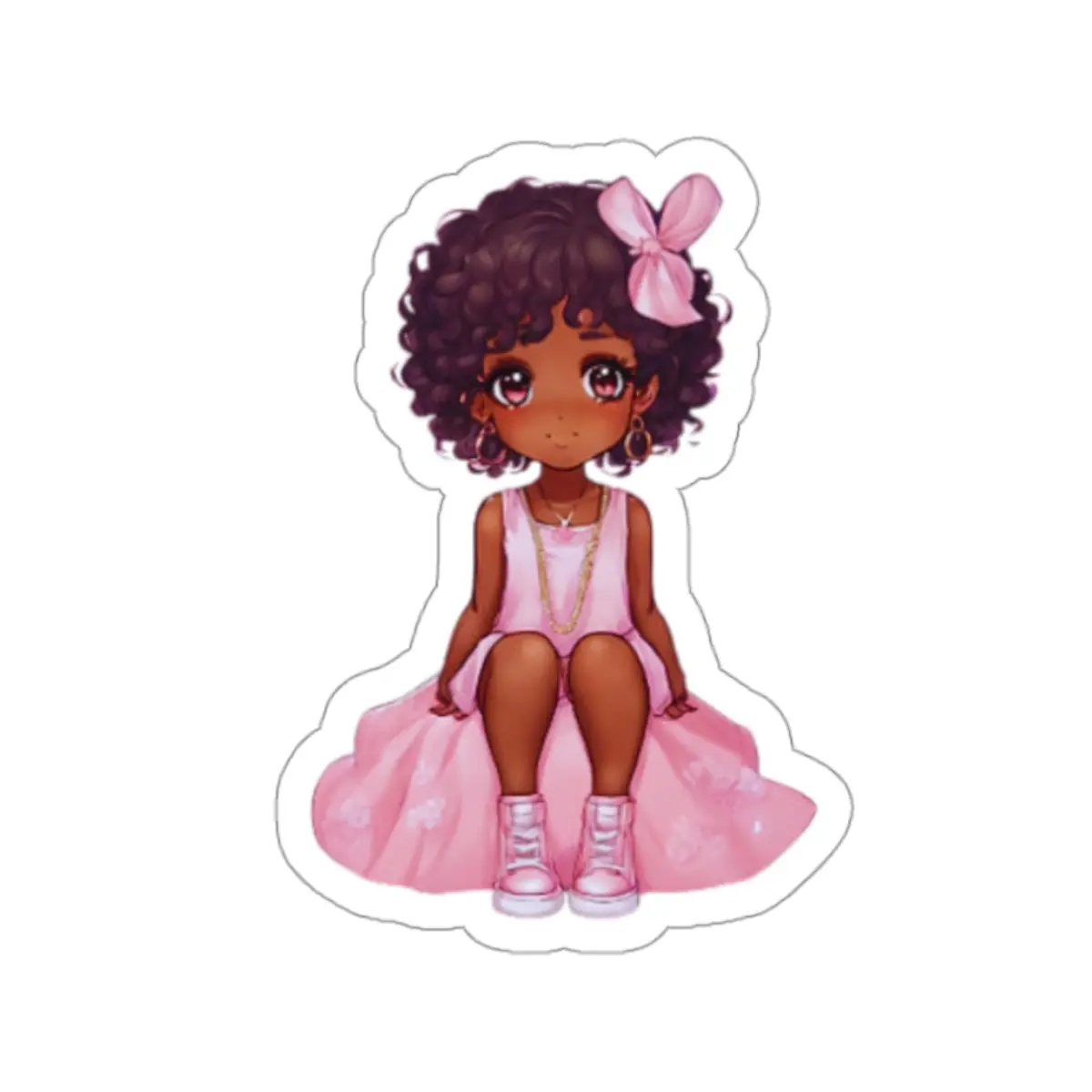 Mizuki Beautiful Moon POC Anime Girl Sticker - TikTok Shop