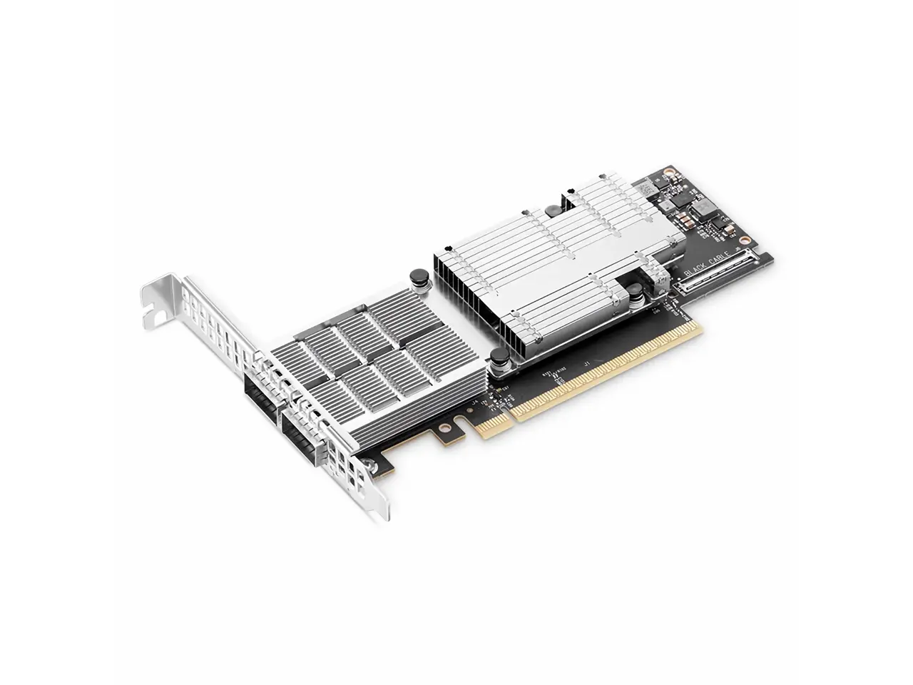 NVIDIA MCX755106AS-HEAT ConnectX-7 Adapter Card - 200GbE/NDR200 -  Crypto Disabled - PCI Express 5.0 x16 - 2 Ports - Optical Fiber - HHHL Bracket Height - QSFP112 - Plug-in Card