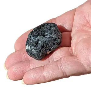 Rare Black Tourmaline Naturally Tumbled consciously Sourced # 3