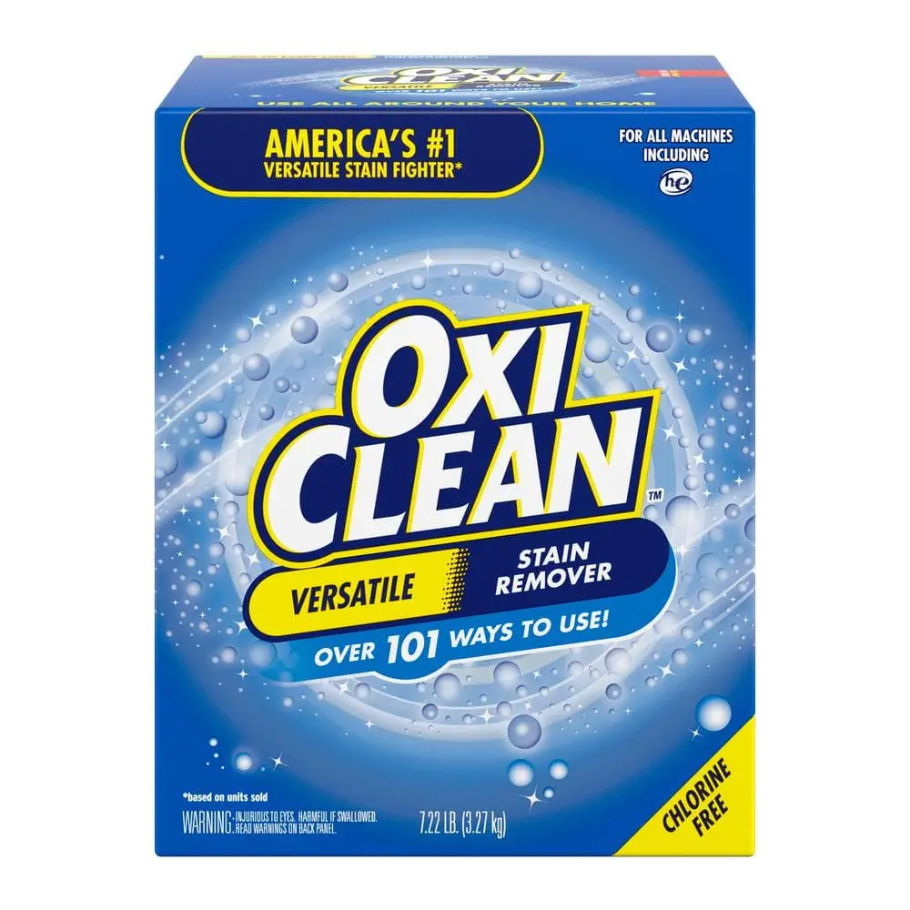 OxiClean Versatile Stain Remover Powder 7.22 lbs Oxygen-Based Cleaner for Laundry Carpets & Hard Surfaces Chlorine-Free