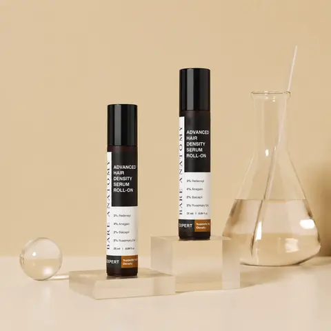 Advanced Hair Density Serum Roll-On with Redensyl, Rosemary, Rice Water -25 ml-Pack of 2