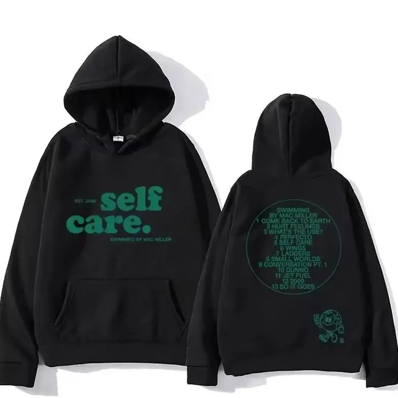 Self Care Cozy Hoodie, Mac Miller Iconic Album Tribute Sweatshirt