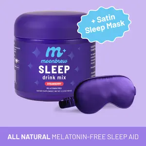 MoonBrew Sleepy Strawberry – Melatonin-Free Magnesium Sleep Drink – Sugar-Free Calm Mix