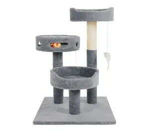Petmaker 3-Tier Cat Tower Condo with Perches & Interactive Toy