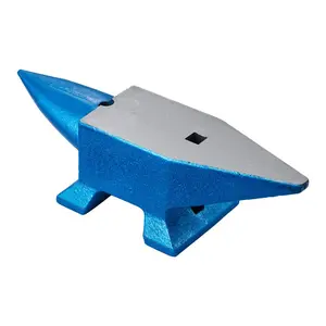 VEVOR Single Horn Anvil, High Hardness Rugged Round Horn Anvil Blacksmith, 8.8Lbs Cast Steel Anvil, Compact Design and Stable Base, Forge Tools and Equipment, Metalsmith Tool for Bending and Shaping