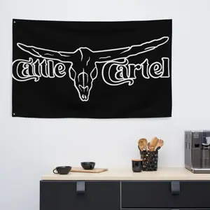 Wall Flag - Cattle Cartel Design, Ideal for Banners, Wall Decorations, High-Quality Fabric, Versatile for Various Uses Wall Hanging Tapestry Wall Tapestries