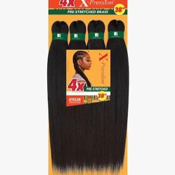 Synthetic Expression Hair Extensions, 38in Long, Natural-Looking Hairpiece for Women