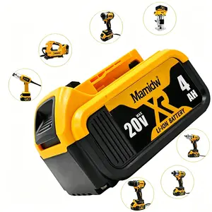 Rechargeable lithium battery dedicated for power tools, 4Ah high capacity, with battery level indicator
