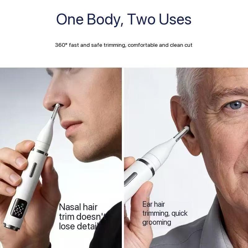 2026 Upgraded Nose Hair Trimmer TYPE‑C Fast Charging, 3 in 1 Electric Ear Nose Eyebrow Trimmer, Mini Portable Travel Groomer