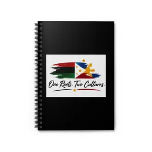 One Roots Two Cultures Spiral Notebook — Filipino-African Pride Journal