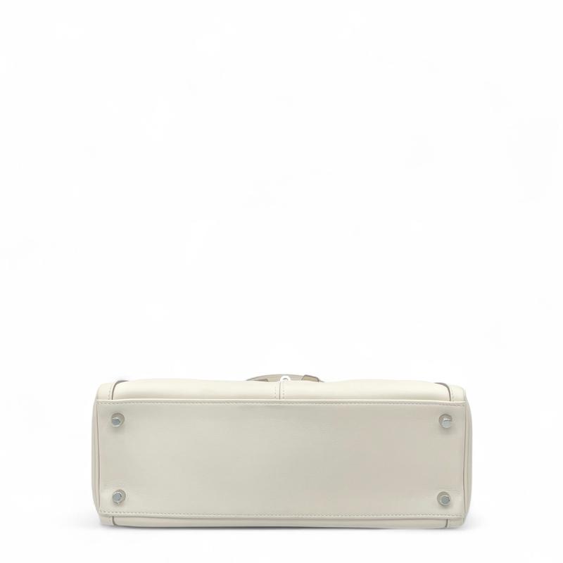 Pre-owned HERMÈS Leather tote bags Hermes Horse Shoe Lakis Kelly 32 Swift 10 Craie (jd0817a0) [Deposit 2] [Full Price $53000]