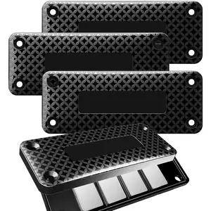 Gun Magnet Mount,HQ Rubber Coated 37lbs Rated, Magnetic Gun Holster for Vehicle and Indoor, Concealed for Handguns,Airguns,Rifle and Pistol in Car Wall Bedside and Office