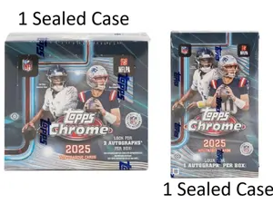 SBB-B180 - Pick Your Player - 2025 Topps Chrome Jumbo Hobby Case + 2025 Topps Chrome Hobby Case
