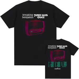 2025 CO-HEADLINE TOUR WITH RETURN TO DUST T-shirt BREAKING BENJAMIN AND THREE DAYS GRACE T Shirt Summer Men Women Tshirts Unisex