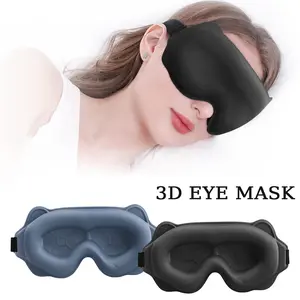 3D Sleep Mask, Complete Light Blocking Sleep Aid Eye Mask, Soft & Breathable, Zero Pressure Lash Extension Eye Mask — Essential for Side Sleepers, Night Shift Workers, and Long Flights