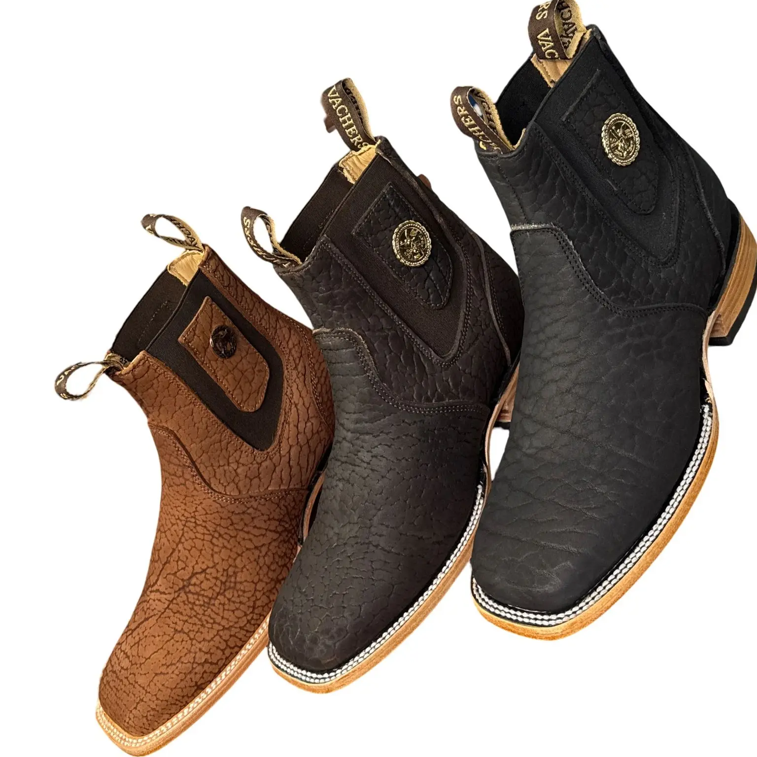 Boy Brand Botin Cuello De Toro Moda Caballero Leather Closed Boot for Men Comfortable Footwear Decorative Walking Shoes