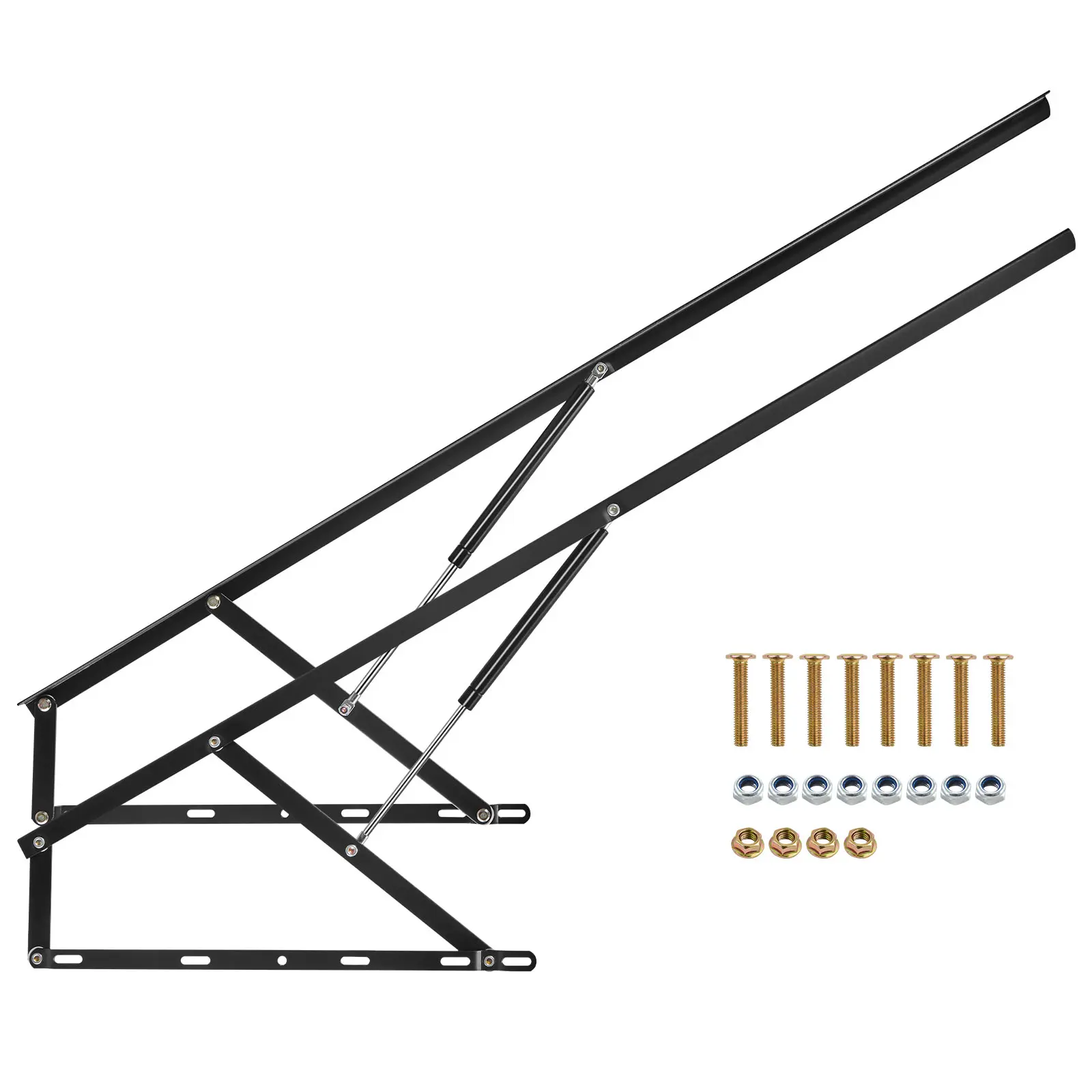 VEVOR Bed Lift,  59x79 in Compatible Bed Size 309 lbs Load Bearing, DIY Wall Bed Mechanical Hardware Kit Vertical Deluxe, Pneumatic Lever Heavy Duty Bed Support, Folding Wall Bed for Guestroom